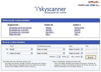 SkyScanner.net: búsquedas inteligentes